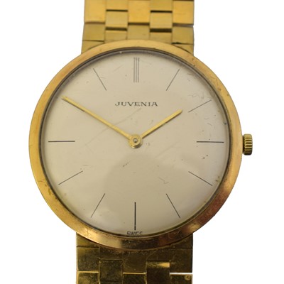 Lot 203 - A 1960s 9ct gold Juvenia manual wind wristwatch