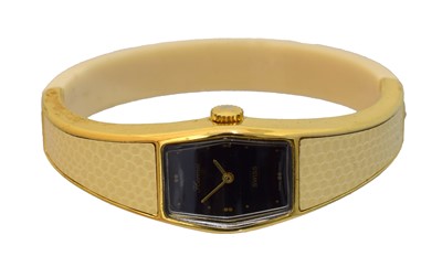 Lot 200 - A vintage Hermès manual wind bangle watch