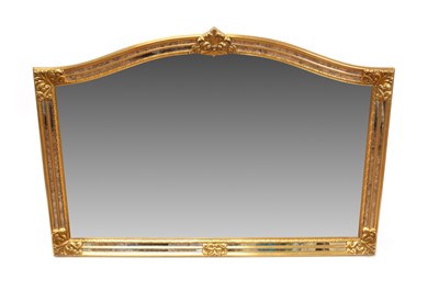 Lot 299 - Modern Reproduction Gilt Framed Overmantel Mirror