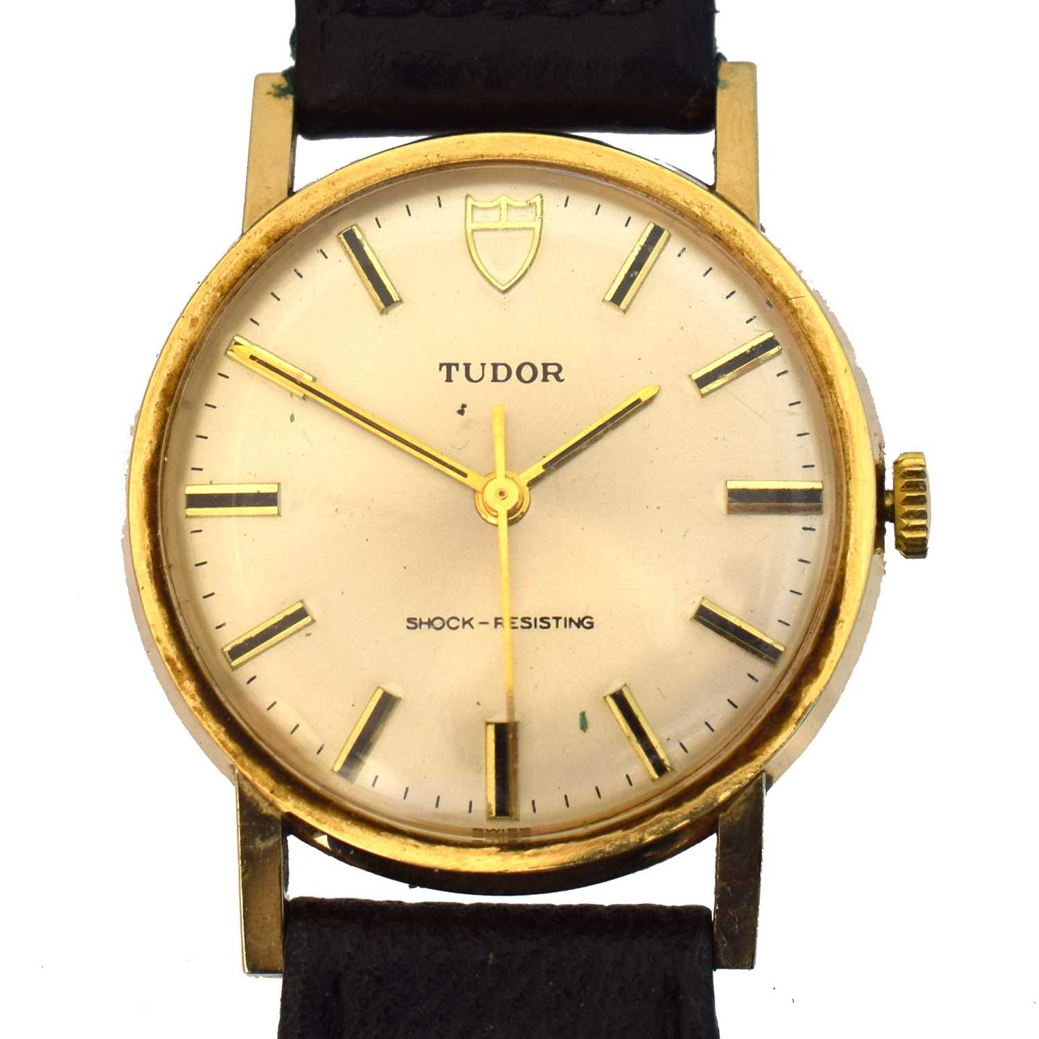 Lot 238 - A 1970s 9ct gold Tudor manual wind wristwatch