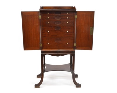 Lot 345 - Mid 19th Century Mahogany Music or Collectors Cabinet