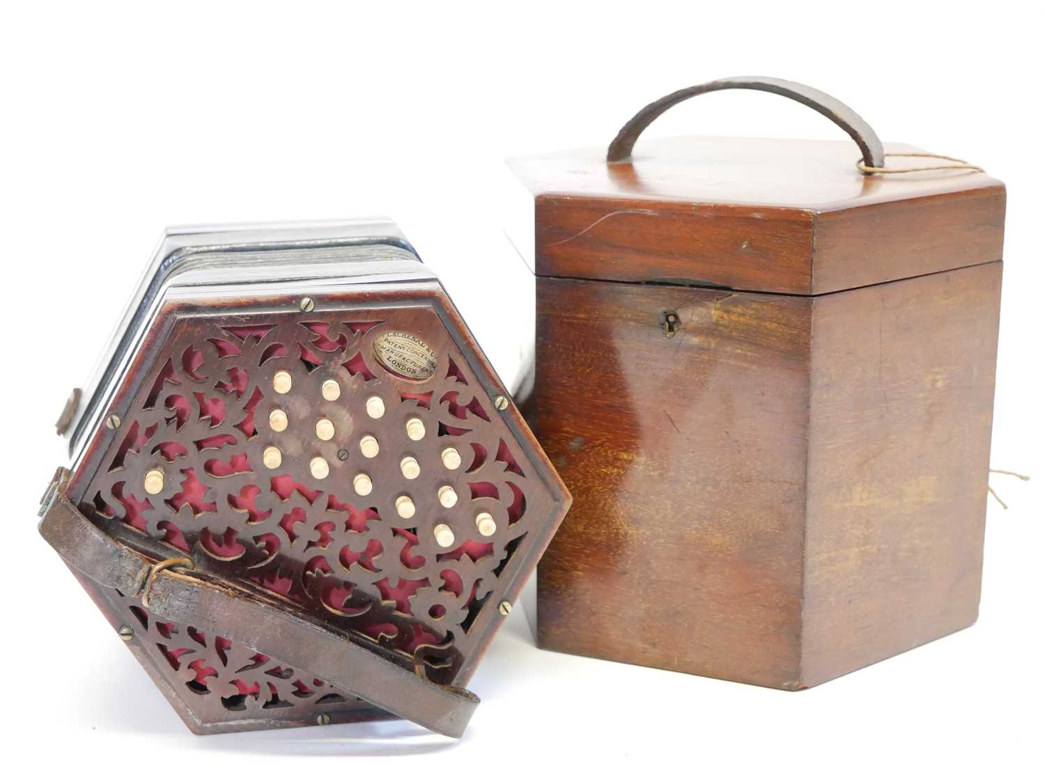 Lot 247 - 33-Key Anglo Concertina by Lachenal
