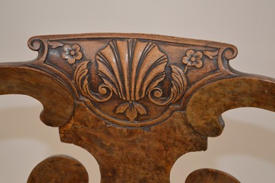 Lot 346 - Mid 18th Century and Later Walnut Side Chair
