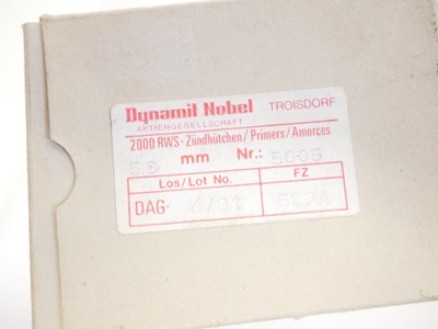 Lot 590 - Dynamit Nobel Berdan primers, 250 large and...