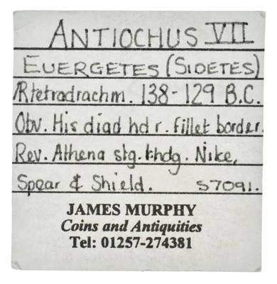 Lot 10 - Antiochus VII Euergetes (Sidetes) AR Tetradrachm