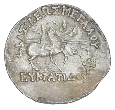 Lot 13 - Kingdom of Bactria, Eukratides I AR Tetradrachm