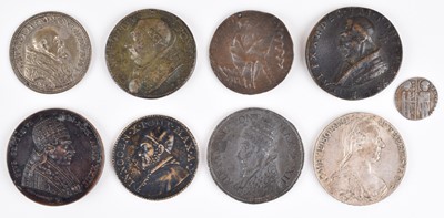 Lot 24 - Venice, Doge Pietro Gradinego AR Grosso, Papal Medallions and Maria Theresa Thaler