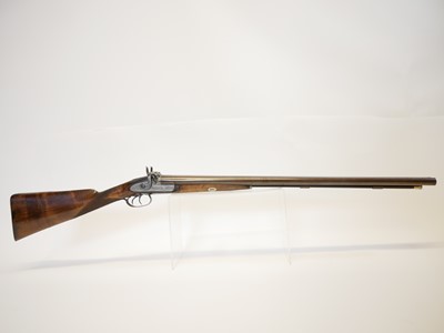 Lot 94 - Percussion 13 bore side by side double barrel...
