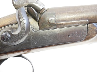 Lot 95 - Adkin percussion 12 bore side by side double...
