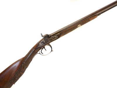 Lot 104 - Belgian percussion 20 bore side by side double...