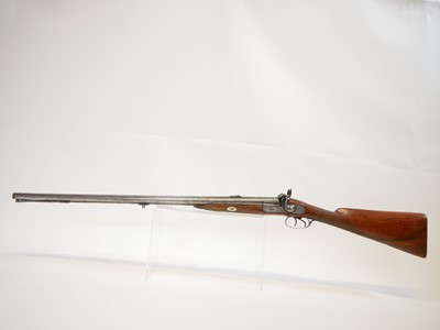 Lot 76 - Belgian percussion Cape rifle / shotgun by V....