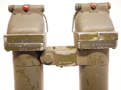 Lot 265 - British armoured vehical pair of Periscopic...