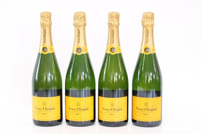Lot 38 - 4 bottles Veuve Clicquot Champagne Brut NV ‘Yellow Label’