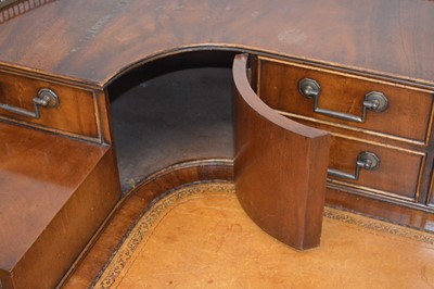 Lot 395 - Reproduction Mahogany Carlton House Desk