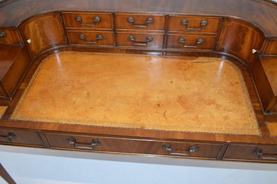 Lot 395 - Reproduction Mahogany Carlton House Desk