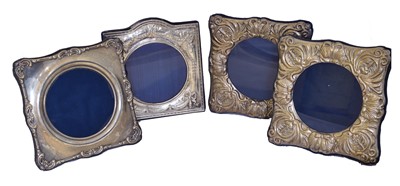 Lot 177 - Four silver fronted photo frames