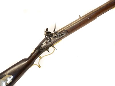 Lot 65 - Flintlock .625 Baker rifle by E. Baker and...