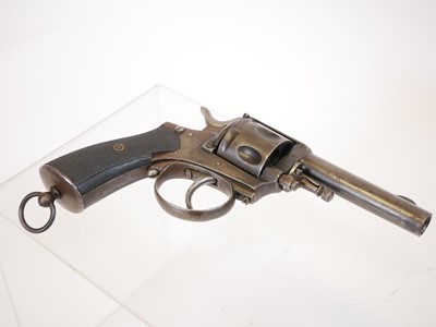 Lot 287 - Belgian 9mm revolver, serial number 676, 3.25...