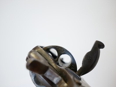 Lot 287 - Belgian 9mm revolver, serial number 676, 3.25...