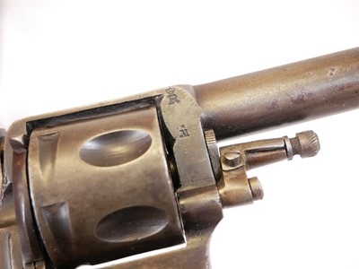 Lot 287 - Belgian 9mm revolver, serial number 676, 3.25...