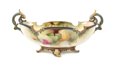 Lot 202 - Royal Worcester Hadley Ware Centre Bowl Painted by Ambrose Hood