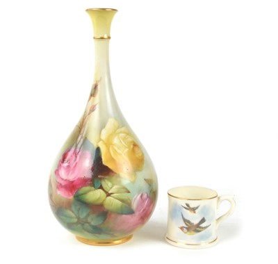 Lot 203 - Royal Worcester Hadley Ware Vase Painted by Ambrose Hood