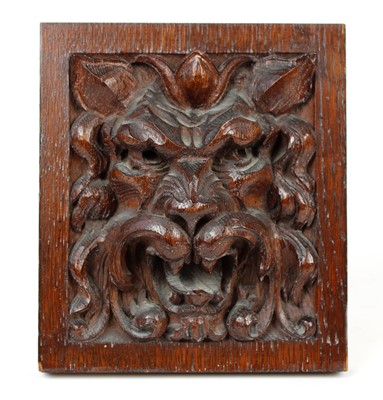 Lot 321 - Gothic Style Carved Wall panel of a Lion