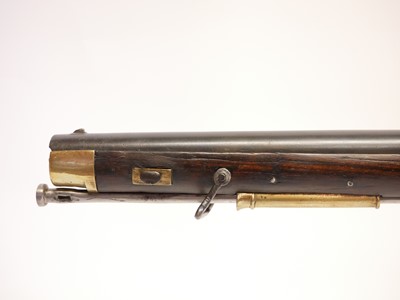 Lot 66 - Percussion Neapolese Brunswick rifle, 30 inch...