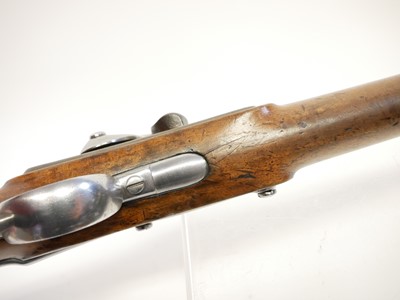 Lot 67 - Percussion 18mm carbine, converted from...
