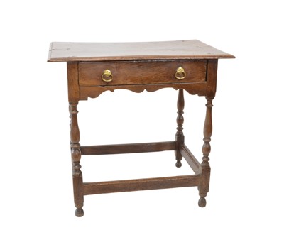 Lot 354 - George III Oak Side Table