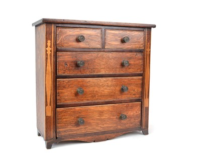 Lot 324 - Victorian Oak Apprentice Chest of Drawers