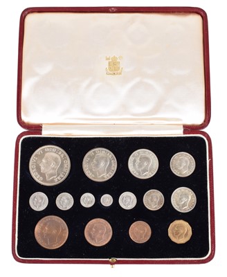 Lot 36 - A Royal Mint George VI 1937 Coronation Specimen Proof Coin set, in original case of issue.