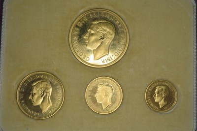 Lot 37 - A George VI 1937 Gold Proof Four Coin Specimen Set, in original presentation case.