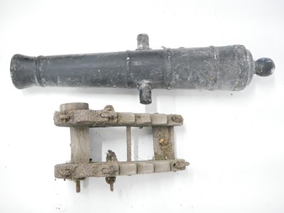 Lot 450 - Cast composition/plaster Cannon Garden Ornament