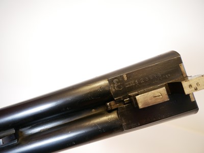 Lot 410 - AYA 10 bore side by side shotgun, serial...