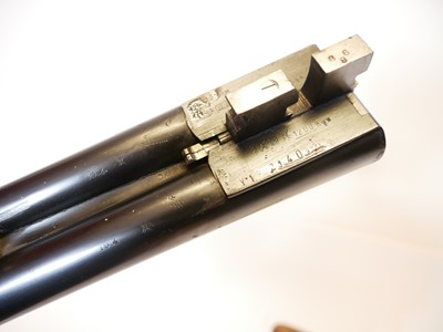 Lot 410 - AYA 10 bore side by side shotgun, serial...
