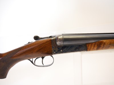 Lot 410 - AYA 10 bore side by side shotgun, serial...