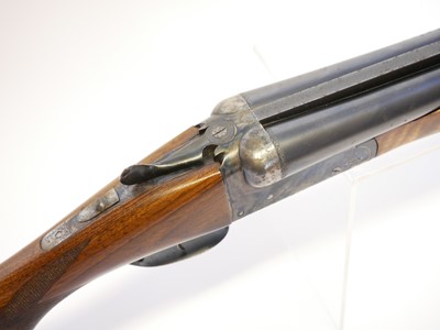 Lot 410 - AYA 10 bore side by side shotgun, serial...