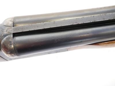 Lot 410 - AYA 10 bore side by side shotgun, serial...