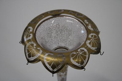 Lot 186 - Regency Clear Glass and Bronze Epergne