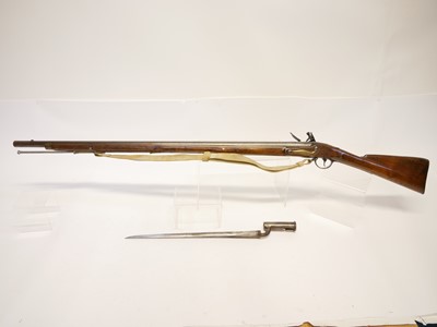 Lot 63 - Volunteer Brown Bess .750 flintlock musket and...