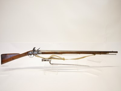 Lot 63 - Volunteer Brown Bess .750 flintlock musket and...