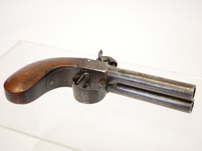 Lot 7 - Belgian 64 bore double barrel percussion...