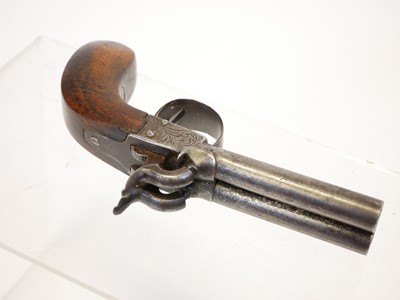 Lot 7 - Belgian 64 bore double barrel percussion...