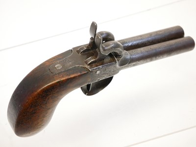 Lot 7 - Belgian 64 bore double barrel percussion...