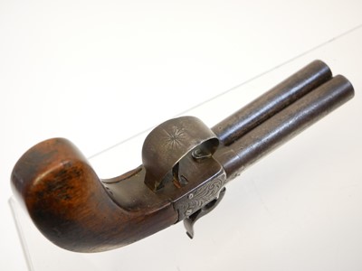 Lot 7 - Belgian 64 bore double barrel percussion...
