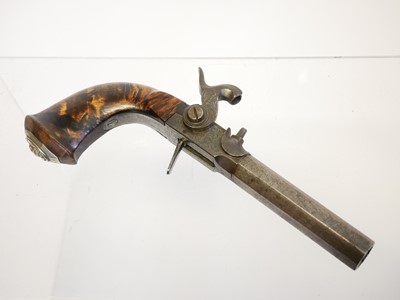 Lot 6 - Belgian 48 bore percussion pistol, with 3inch...