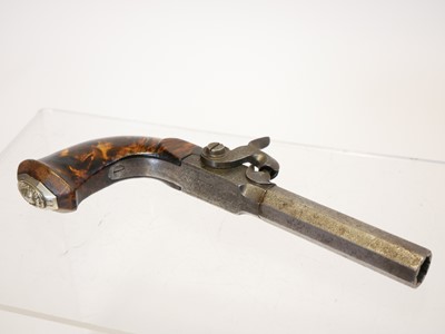 Lot 6 - Belgian 48 bore percussion pistol, with 3inch...