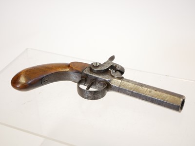 Lot 7 - Belgian 48 bore percussion pistol, with 3inch...