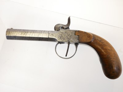 Lot 7 - Belgian 48 bore percussion pistol, with 3inch...